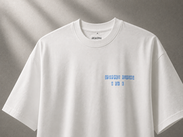 Akarma Stopped Giving a Fck Oversized Tee
